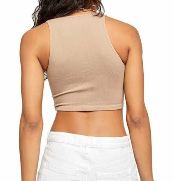Free People Strapped In Ribbed Brami Nude Size XS/S (Fits 0-6) - Picture 2 of 6
